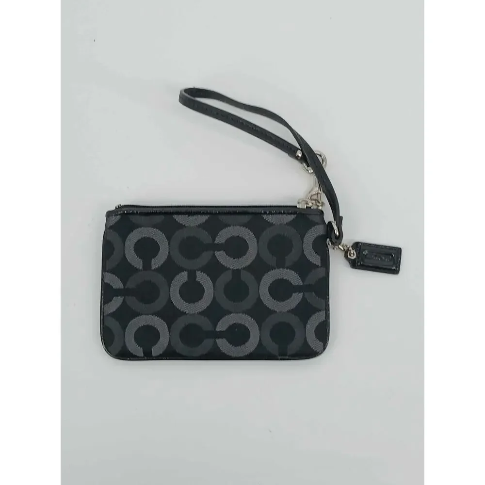 Coach Madison Op Art Signature wristlet